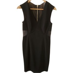 Aidan Mattox Dress, Semi Sheer, 6